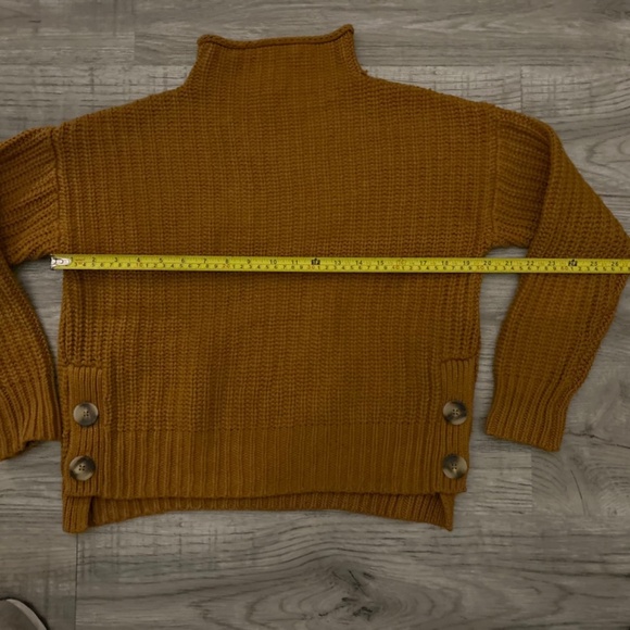 Madewell Women's Turtleneck Sweater w/ buttons on the Side Sz XS - Picture 5 of 8